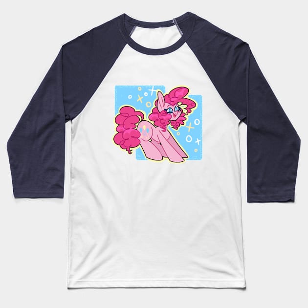 Pinkie Pie Baseball T-Shirt by Nullkunst